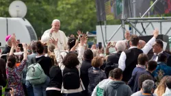 Papa Francesco arriva a Loppiano, 10 maggio 2018 / Daniel Ibanez / ACI Group