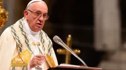 Papa Francesco durante l'omelia al Concistoro del 28 giugno 2018 / Daniel Ibanez  / ACI Group