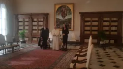 Papa Francesco e il presidente Duda, Palazzo Apostolico Vaticano, 15 ottobre 2018 / AG / ACI Group