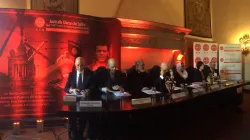 Il panel della presentazione del XIV rapporto sulla libertà religiosa nel mondo di Aiuto alla Chiesa che Soffre, Ambasciata di Italia presso la Santa Sede, 22 novembre 2018 / 