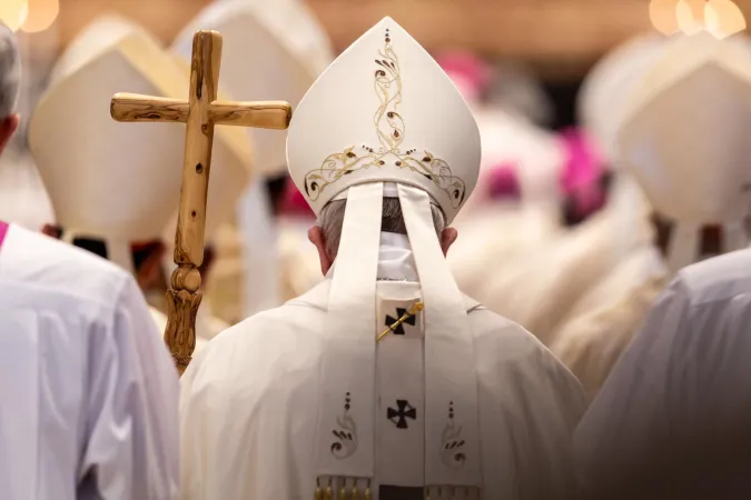 Papa Francesco durante la Messa per la Caritas Internationalis, Basilica Vaticana 23 maggio 2019
 | Daniel Ibanez / ACI Group