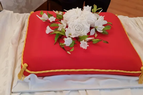 La torta preparata per Papa Francesco a Blaj / per gentile concessione 