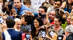 Papa Francesco durante l'udienza generale del 21 agosto 2019 / Daniel Ibanez / ACI Group