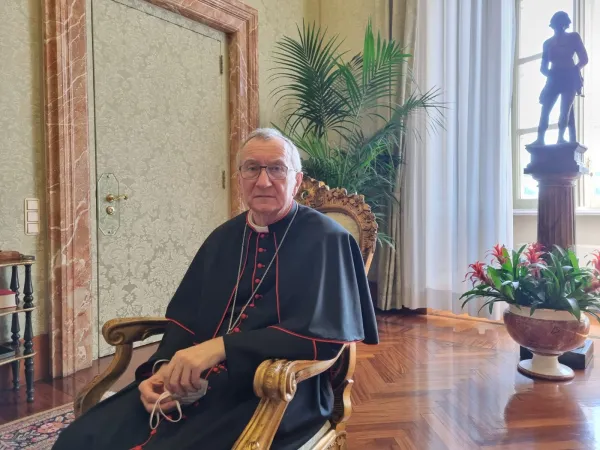 Il Cardinale Pietro Parolin, nella prima loggia del Palazzo Apostolico Vaticano | AG / ACI Group