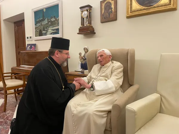 Benedetto XVI riceve nel Monastero Mater Ecclesiae Sua Beatitudine Sviatoslav Shevchuk, 9 novembre 2022 | Arcivescovado maggiore Chiesa Greco Cattolica Ucraina