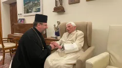 Benedetto XVI riceve nel Monastero Mater Ecclesiae Sua Beatitudine Sviatoslav Shevchuk, 9 novembre 2022 / Arcivescovado maggiore Chiesa Greco Cattolica Ucraina