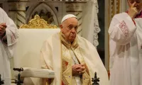Papa Francesco durante la celebrazione in San Giovanni in Laterano per la solennità del Corpus Domini / Elizabeth Alva / ACI Group
