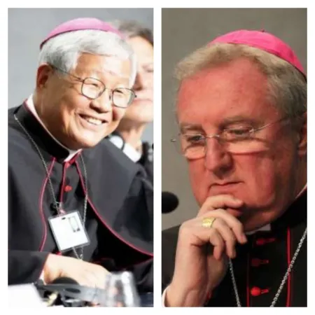 Arcivescovi You e Roche | L'arcivescovo You (sx) e l'arcivescovo Roche (dx) | ACI Stampa