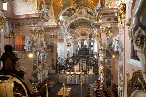 La chiesa abbaziale di Einsiedeln | | Abbazia di Einsiedeln