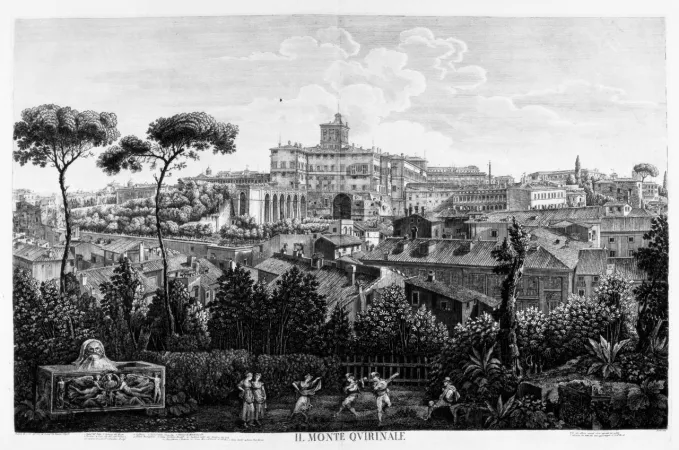 Il Quirinale nel 1827, Luigi Rossini |  | palazzo.quirinale.it