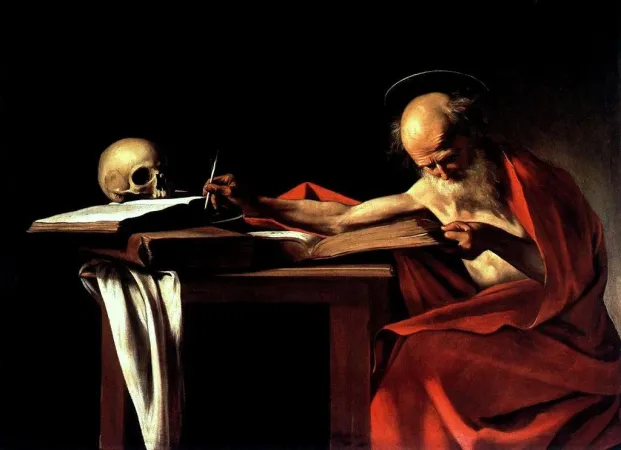 San Girolamo scrivente, Caravaggio, Galleria Borghese, Roma | San Girolamo scrivente, Caravaggio, Galleria Borghese, Roma | Credit pd