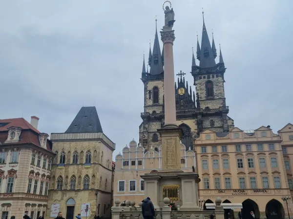 Praga, piazza della Città Vecchia | La colonna mariana di Praga, in piazza della Città Vecchia | AG / ACI Group