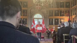 Il Gran Maestro dell'Ordine di Malta Fra' John Dunlap tiene il discorso di inizio anno al Corpo Diplomatico, Villa Magistrale, !0 gennaio 2026 / AG / ACI Group