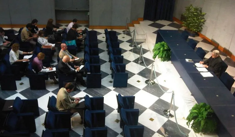 La sala Giovanni Paolo II vista dall'alto | | archivio privato