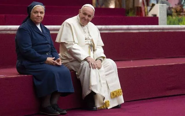 Papa Francesco e Suor Antonietta Collacchi | | Vatican Media / ACI Group