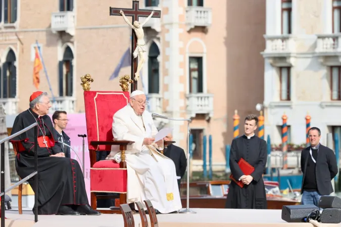 Papa Francesco alla Basilica della Madonna della Salute | | Daniel Ibanez CNA
