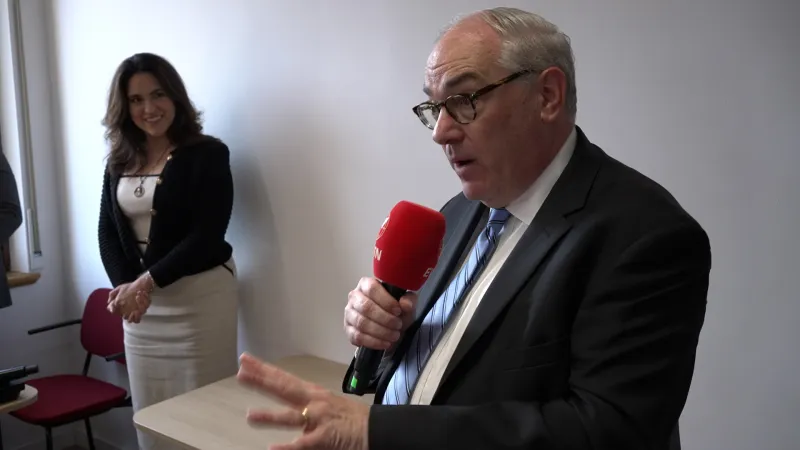 Micheal Warsaw e Montse Alvarado durante l'evento |  | VG / ACI Stampa