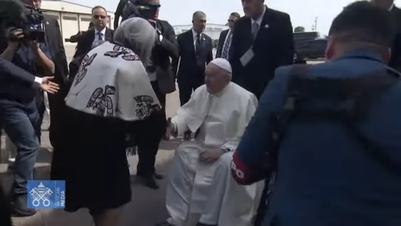 Il Papa è accolto in Canada | | Vatican Media / ACI Group