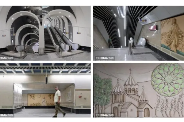 Le immagini della stazione dedicata alla Vergine Maria a Tehran / Facebook Accademia Mariana Internazionale