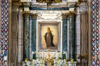 L'altare della Madonna del Miracolo a Roma / Credit Sant'Andrea delle fratte