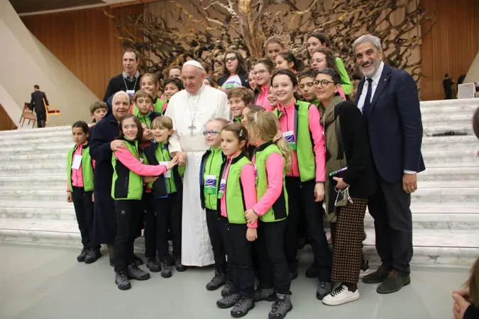 Il Minicoro di Rovereto con Papa Francesco | | Vatican Media / ACI Group