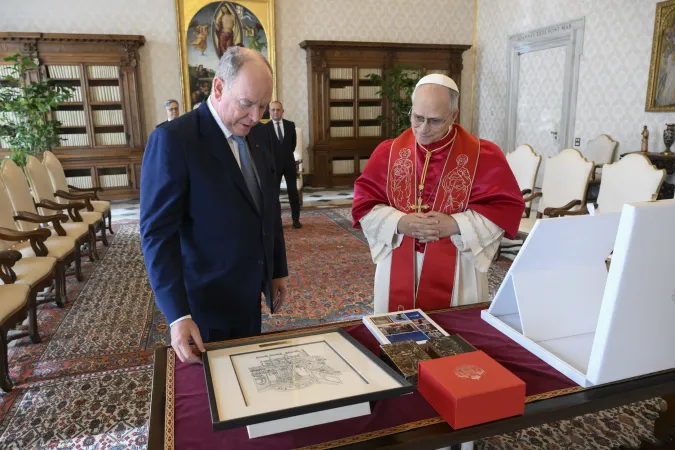 Il Papa e il Principe Alberto II di Monaco |  | Vatican Media / EWTN
