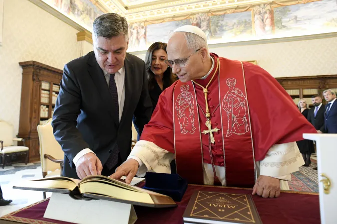 Papa Leone e il Presidente della Croazia |  | Vatican Media / EWTN