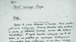 Un frammento del manoscritto del dramma di Karol Wojtyła "Il fratello del nostro Dio" / Credit Fondazione vaticana Giovanni Paolo II