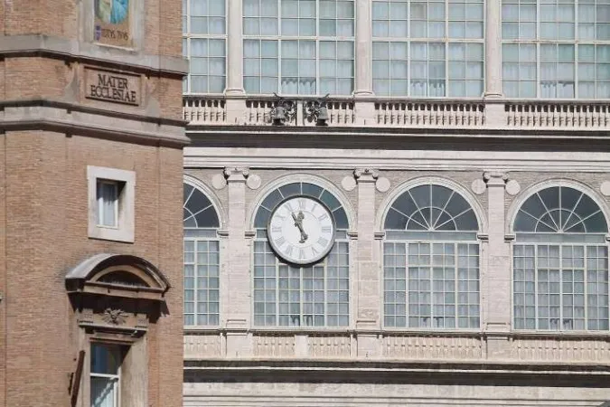 Palazzo Apostolico Vaticano | Una veduta del Palazzo Apostolico Vaticano dal Cortile San Damaso, dove ha sede la Fondazione Centesimus Annus Pro Pontifice | Archivio CNA