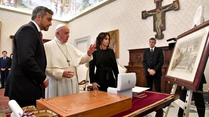 Il Papa con il Presidente del Paraguay in un'udienza del 2018 | | Vatican Media / ACI Group