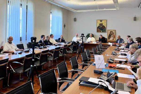 Un momento della plenaria della Pontifica Accademia San Tommaso d'Aquino presso il Dicastero per la Promozione dell'Unità dei Cristiani, 9 giugno 2023 / DPUC