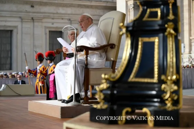 Papa Francesco, udienza generale | Papa Francesco durante una udienza generale | Vatican Media / ACI Group
