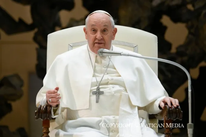 Papa Francesco durante un'udienza generale |  | Vatican Media / ACI group