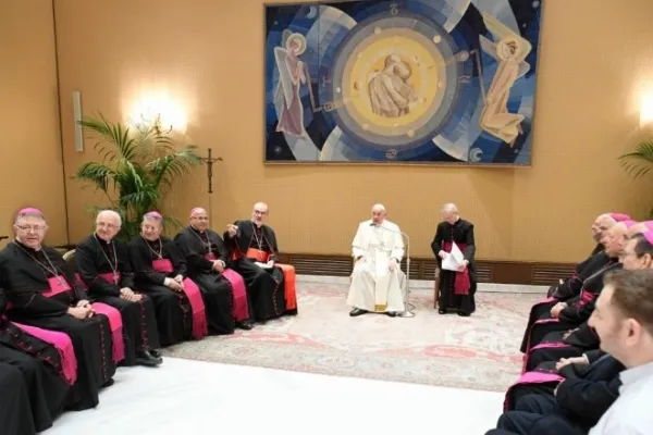 L'incontro di stamane nell'auletta Paolo VI / Credit Vatican Media