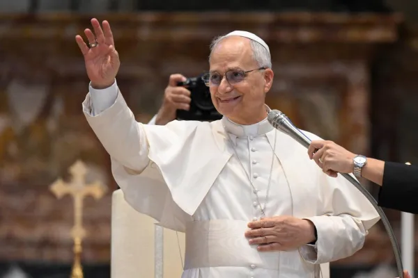 Papa Leone XIV oggi nella basilica vaticana / Credit Vatican Media