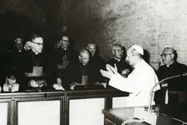 Paolo VI che con il motu proprio "Apostolica Sollicitudo" istituiva il Sinodo dei Vescovi / Credit Sinodo dei Vescovi