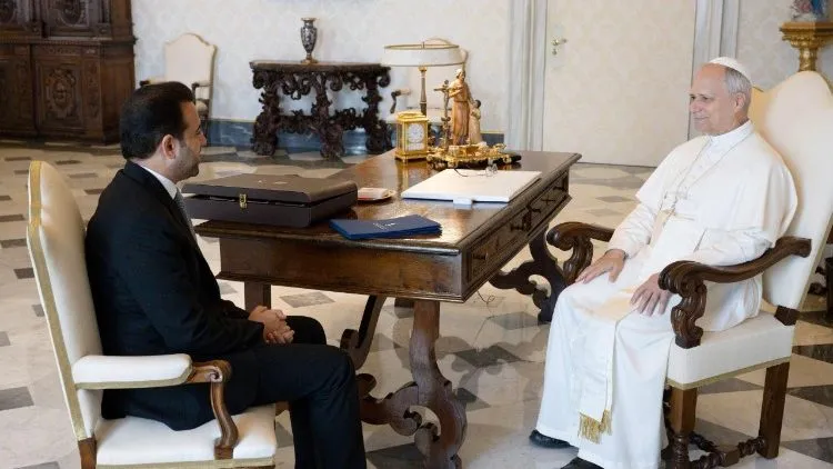 Abdelsalam, Leone XIV | Il giudice Abdelsalam con Leone XIV, 25 agosto 2025 | Vatican Media
