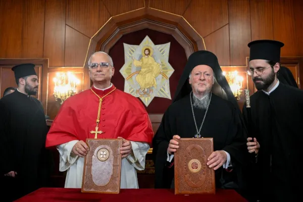 Papa Leone XIV e Bartolomeo I / Credit Vatican Media
