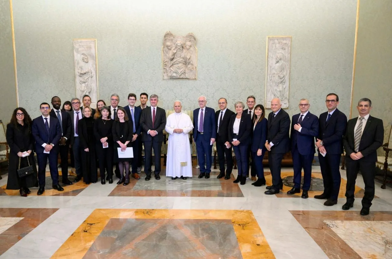 La delegazione ricevuta oggi dal Papa