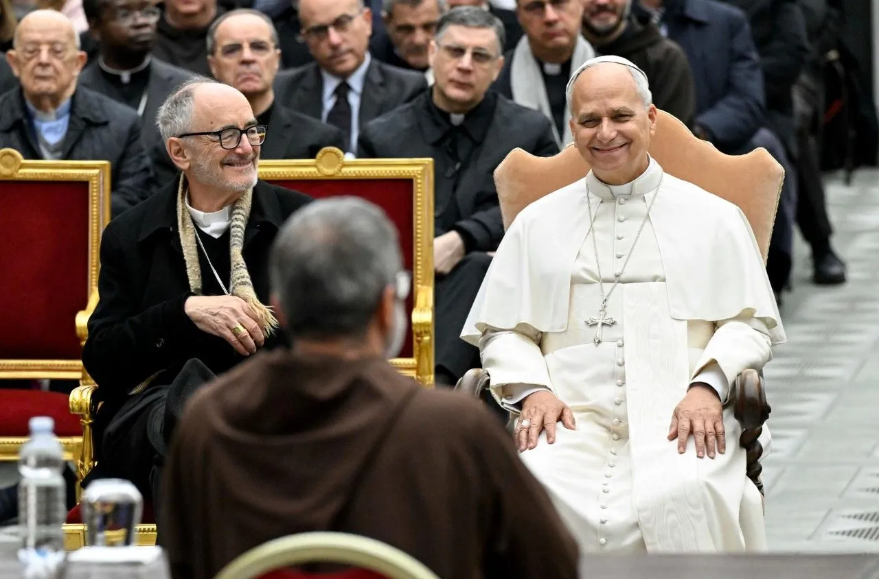 Il Papa durante la Predica di Avvento dei poveri