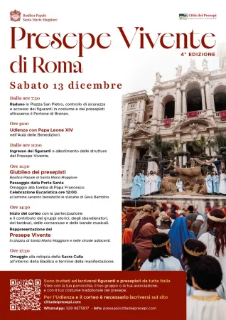 La locandina del presepe vivente 2025 |  | Basilica di Santa Maria Maggiore