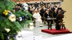 L'aula Nervi stamane per la terza meditazione d'Avvento di padre Pasolini / Credit Vatican Media