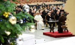 L'aula Nervi stamane per la terza meditazione d'Avvento di padre Pasolini / Credit Vatican Media