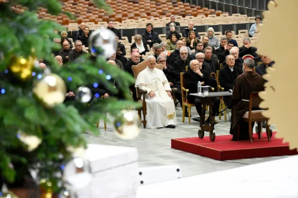 L'aula Nervi stamane per la terza meditazione d'Avvento di padre Pasolini / Credit Vatican Media