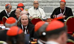 Il papa al concistoro dei cardinali / Credit Vatican Media