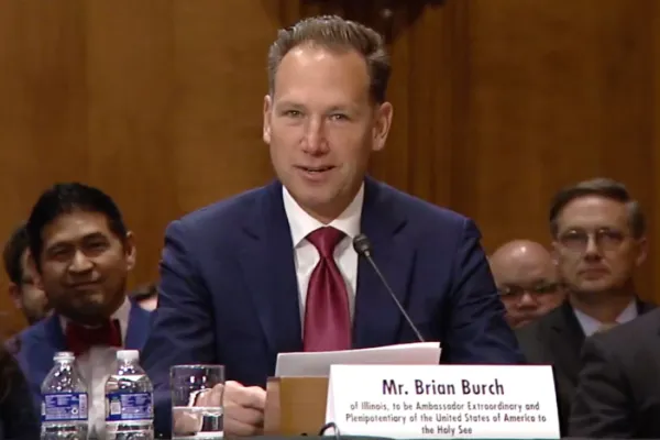 Brian Burch durante l'audizione alla Commissione Esteri del Senato USA / CatholicVote