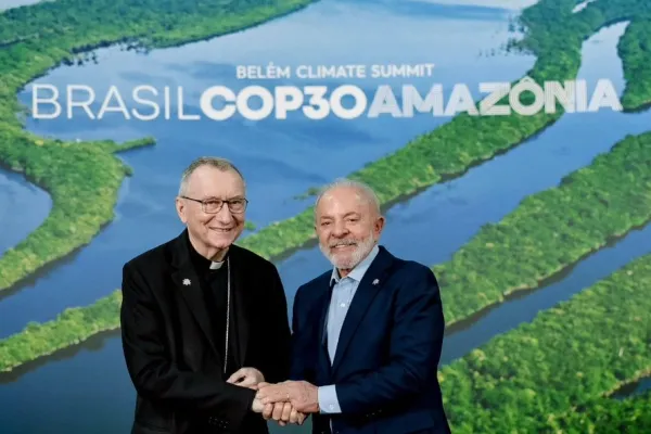 Il cardinale Parolin con il presidente brasiliano Lula / COP 30