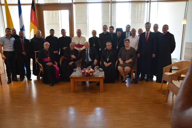 La vista del Presidente Rivlin a Tabga |  | Patriarcato Latino di Gerusalemme 