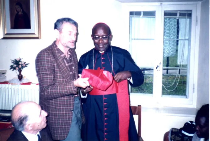 Luciani, Nsubuga | Edoardo Luciani con il Cardinale Nsubuga a Canale d'Agordo nel 1980 | MUSAL