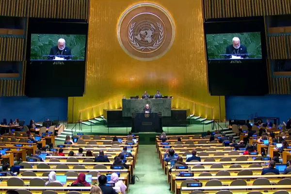 L'arcivescovo Paul Richard Gallagher interviene alle Nazioni Unite a New York / Holy See Mission